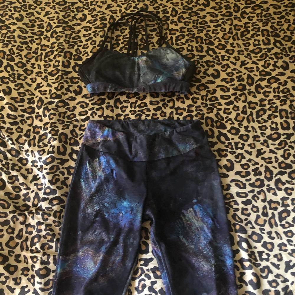 Matching sports bra and leggings